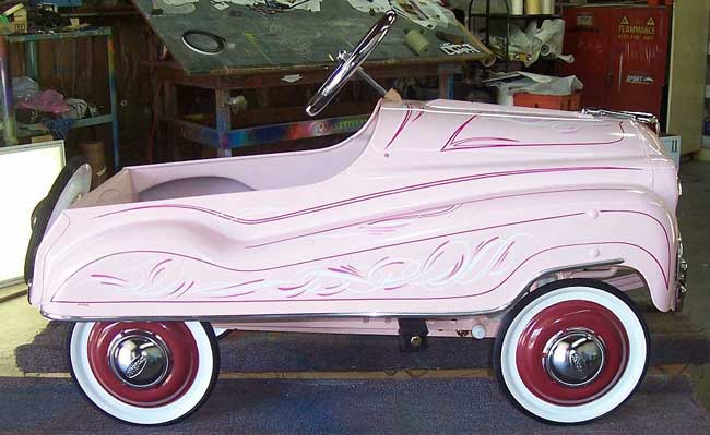 Pink Car Pinstriping