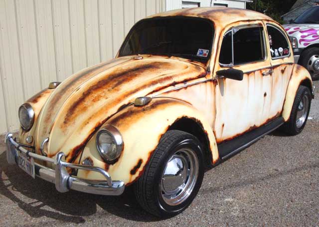 Simulated Rust paint Job Volkswagon Bug